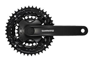 Shimano Tourney Crankset FC-TY501 Sort, 42/34/24T 175mm