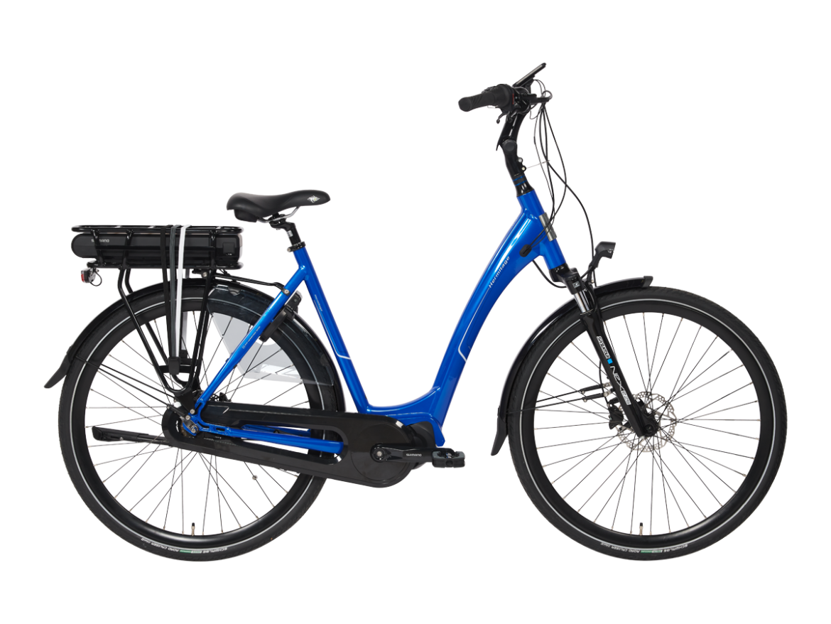 BSP Hermitage E 7 Dames Elektrische Fiets E-bike Zomerblauw Glans 51 Cm +€100 Inruilkorting