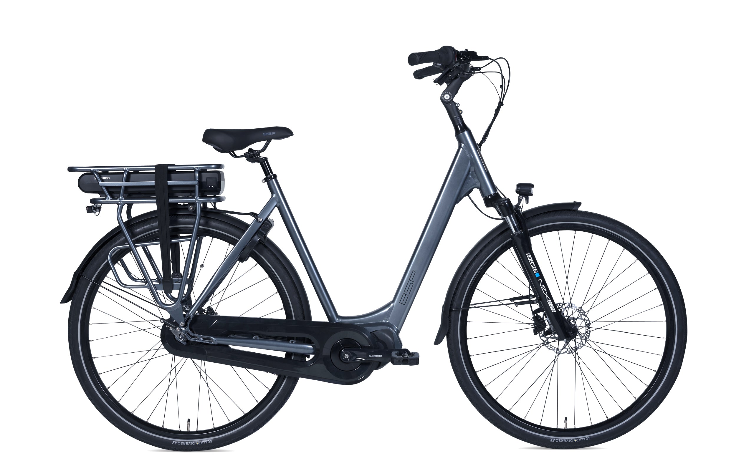 BSP Boozz E N7 Dames Elektrische Fiets E-bike Metal Grey Gloss 57 Cm +€100 Inruilkorting