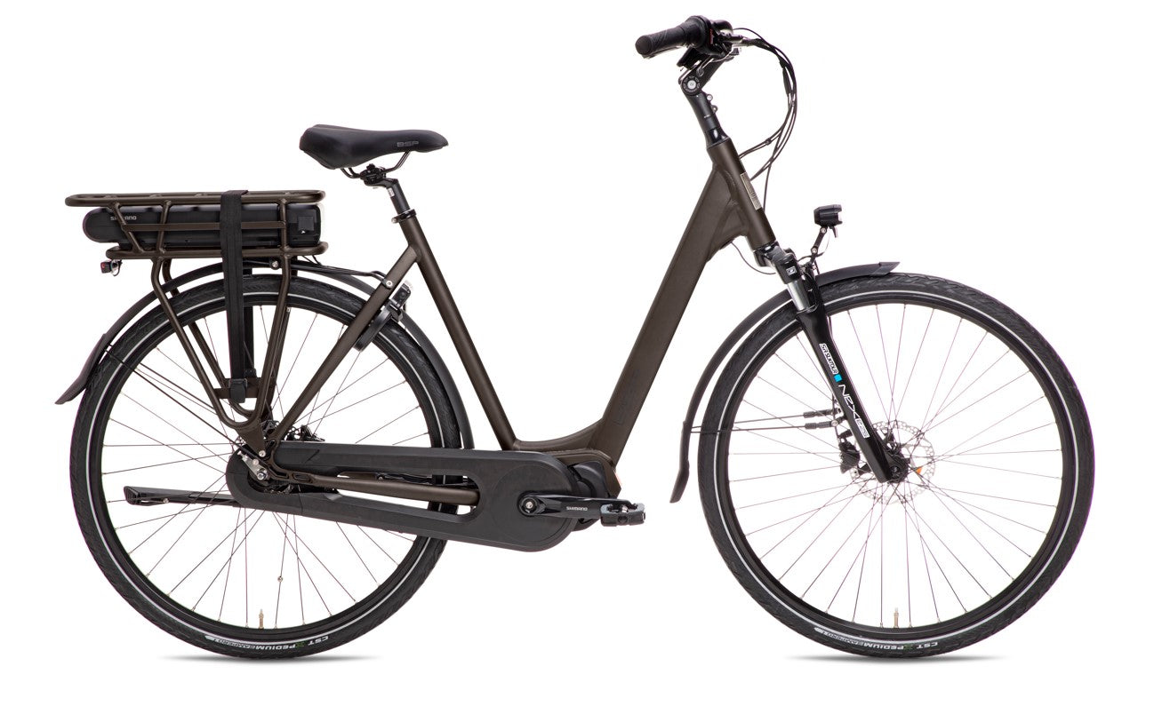 Boozz E N7 Dames Elektrische Fiets E-bike Dark Oak Mat 51 Cm +€100 Inruilkorting