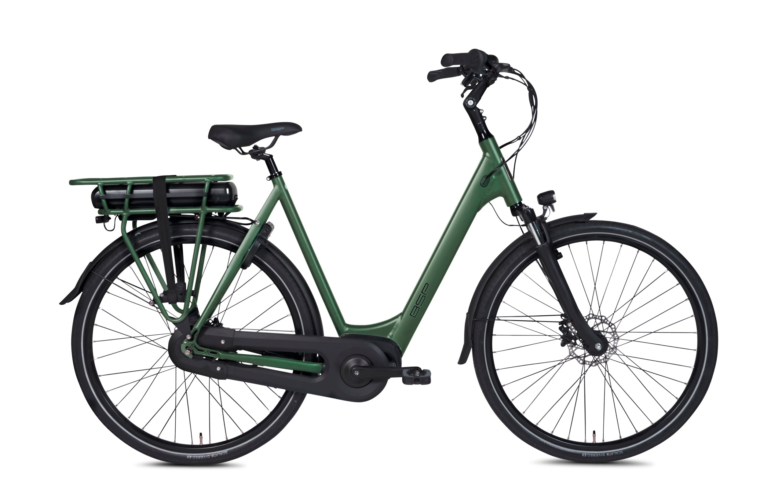 Brazz Dames Elektrische Fiets E-bike Emerald Green Matt 51 Cm +€100 Inruilkorting