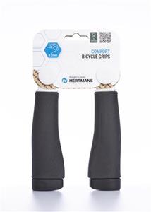 Herrmans CLIK DD37 Originele Fietsgreep Ergonomisch & Verstelbaar 123mm Zwart