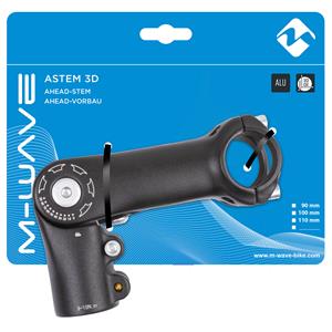 M-Wave Stuurpen verstelbaar ST-C2.1 90mm ahead 1 1/8 ø31.8mm zwart