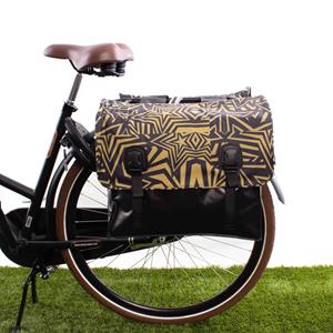 Beck Dubbele fietstas Classic Gold Stars 46L