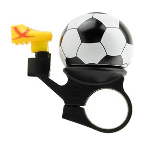 Simson Voetbal Kinderfietsbel 22,2 mm Wit/Zwart