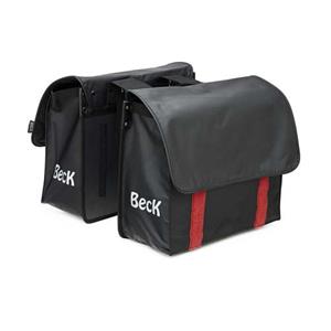 Beck Dubbele Fietstas Velcro Rood