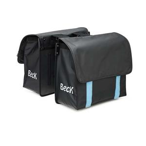 Beck Dubbele Fietstas Velcro Blauw