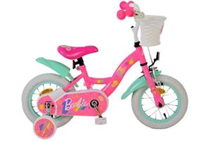 Volare Kinderfahrrad Barbie Fahrrad in Rosa für Mädchen 12 Zoll Kinderrad