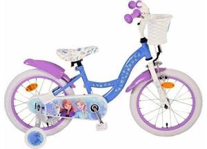Volare Kinderfahrrad Disney Frozen 2 für Mädchen 16 Zoll Kinderrad Blau/Lila