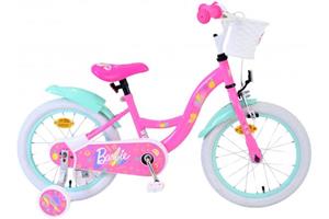Volare Kinderfahrrad Barbie für Mädchen Fahrrad 16 Zoll Kinderrad in Rosa
