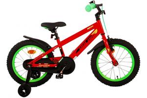 Volare Rocky 16 Inch 25 cm Jongens Terugtraprem Rood