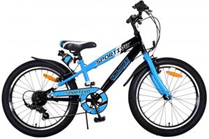 Volare Sportivo 20 Inch 28 cm Jongens 7V V Brakes Blauw/Zwart