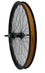 Achterwiel 20x1.75 freewheel alu