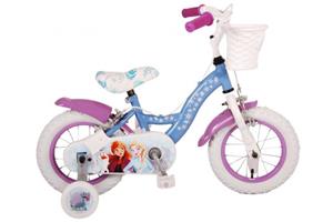 Disney Frozen 2 Kinderfiets Meisjes 12 inch Blauw/Paars Twee handremmen