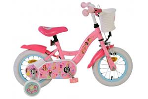 Volare Kinderfahrrad Disney Princess in Rosa für Mädchen 12 Zoll Kinderrad