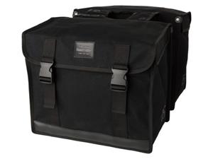 FastRider Dubbele fietstas Canvas 94 Basics 56L Zwart