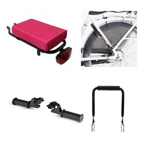 Hooodie Fietskussen  Petit Donker Roze pakket