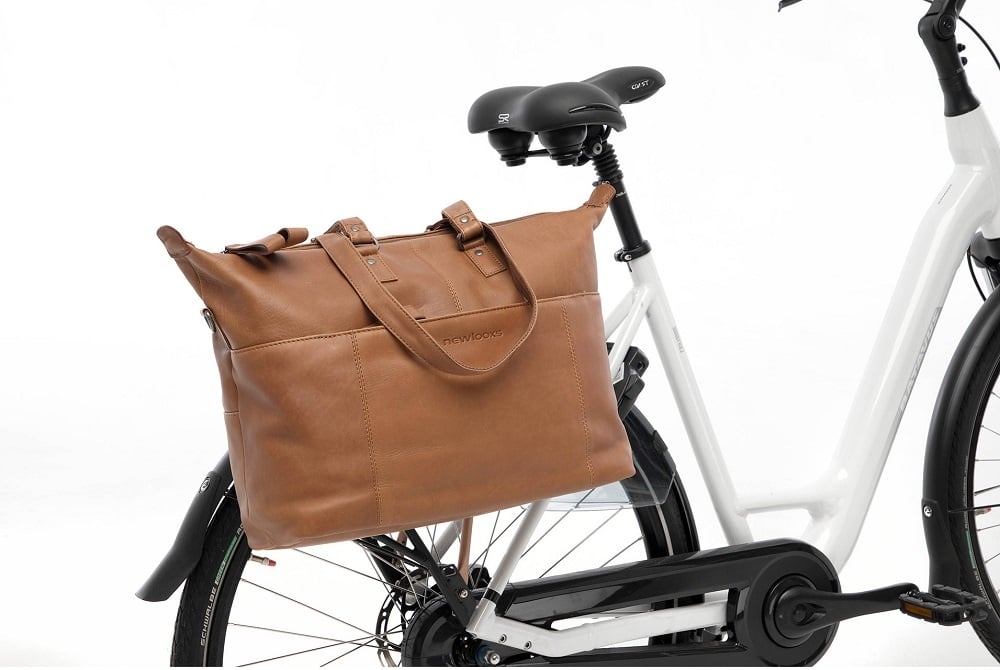 New Looxs Enkele Fietstas & Schoudertas Verla 21L Cognac