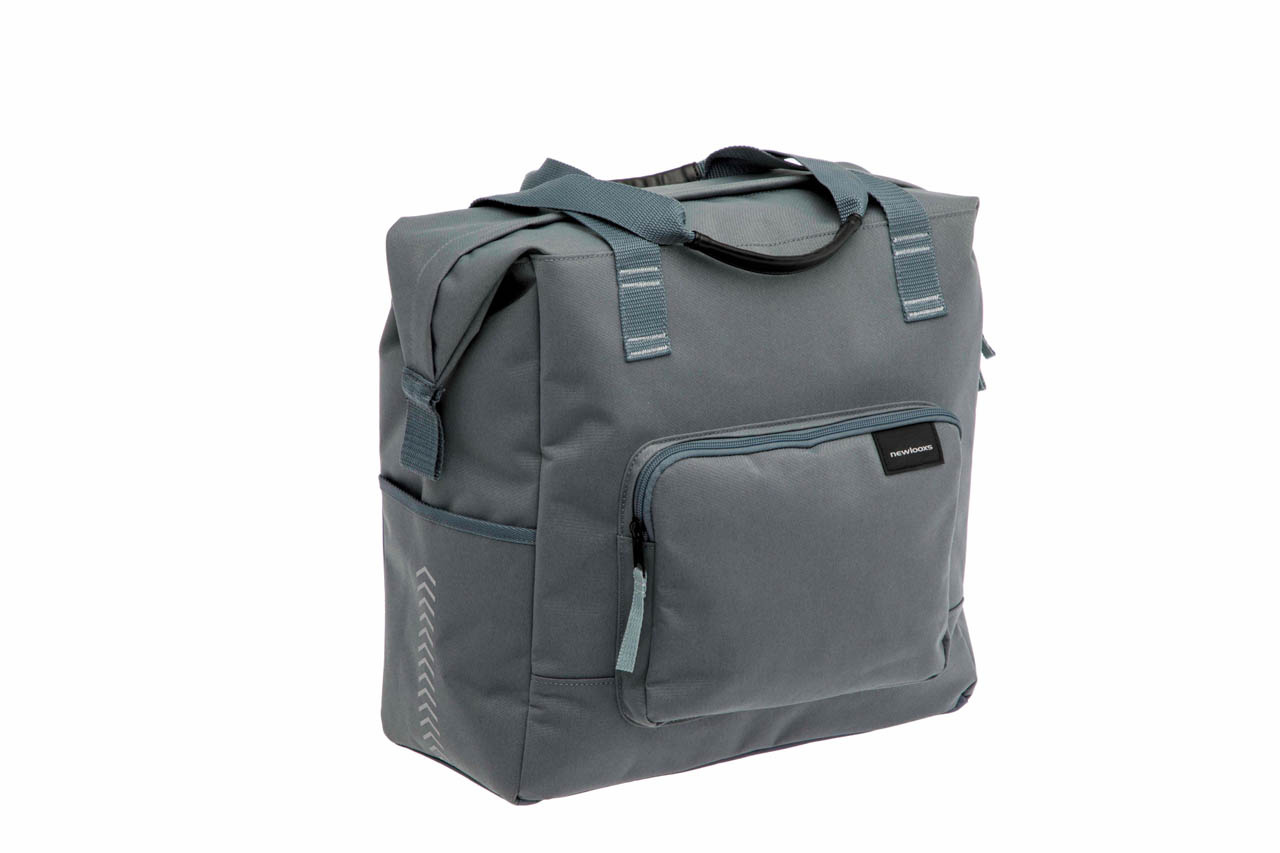 New Looxs Enkele Fietstas Tulum Camella 26L Grijs/Groen