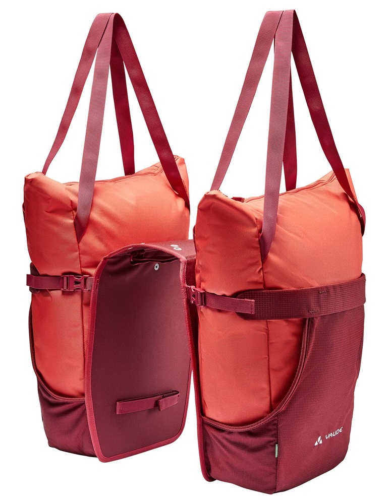 Vaude Dubbele fietstas Twinshopper 44L Hot Chili