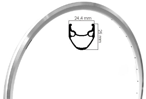 Ryde Velg x-plorer 28 inch 622 aluminium 32 gaats 14g