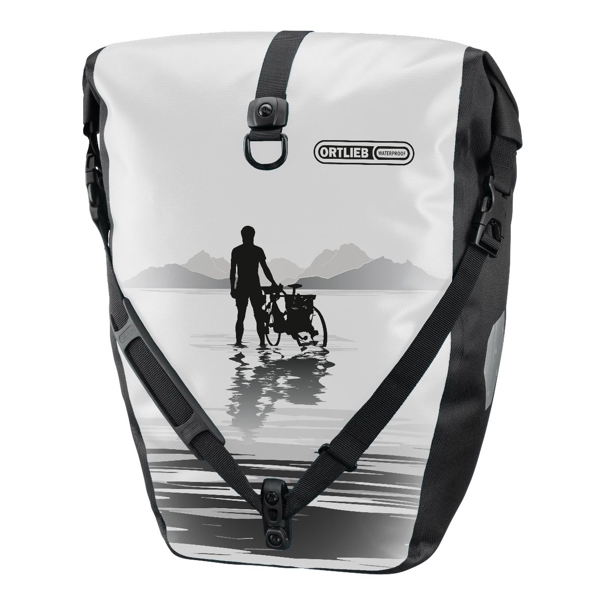 Ortlieb Enkele Fietstas Back-Roller Design Lake QL 2.1 White/Black 20L