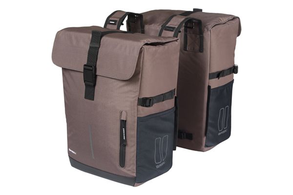 Basil Dubbele Fietstas Move 30L Bruin