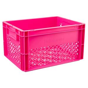 Fast Rider Kunststof Fietskrat Medium 25 liter Roze