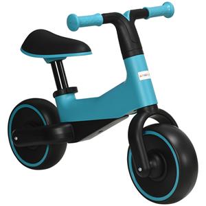 AIYAPLAY loopfiets, veilig en lichtgewicht, voor kinderen 1,5-3 jaar, in hoogte verstelbare stoel, stevig metalen frame, 3,5 kg, blauw | Aosom.nl
