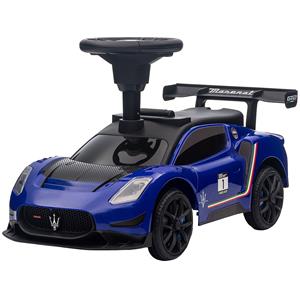 AIYAPLAY Loopauto, gelicentieerd voertuig, interactief met toeter- en muziekknoppen, veilig en duurzaam, 65 x 29 x 37 cm, blauw | Aosom.nl