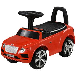 AIYAPLAY loopauto, Bentley Bentayga, met toeter en muziek, veilig en stevig, voor peuters vanaf 18 maanden, 66 x 32 x 38 cm, rood | Aosom.nl