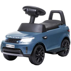 AIYAPLAY elektrische kinderauto, 6V, Land Rover, rij-/duwmodus, koplampen, muziek, veilig en leuk, 110 x 65 x 47 cm, lichtblauw | Aosom.nl