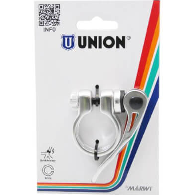 Marwi Union zadelpenklem met snelspanner 28.6 zilver