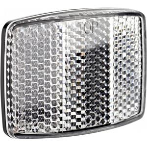 Cateye voorreflector RR 180 BT 6 x 3 cm wit/zwart
