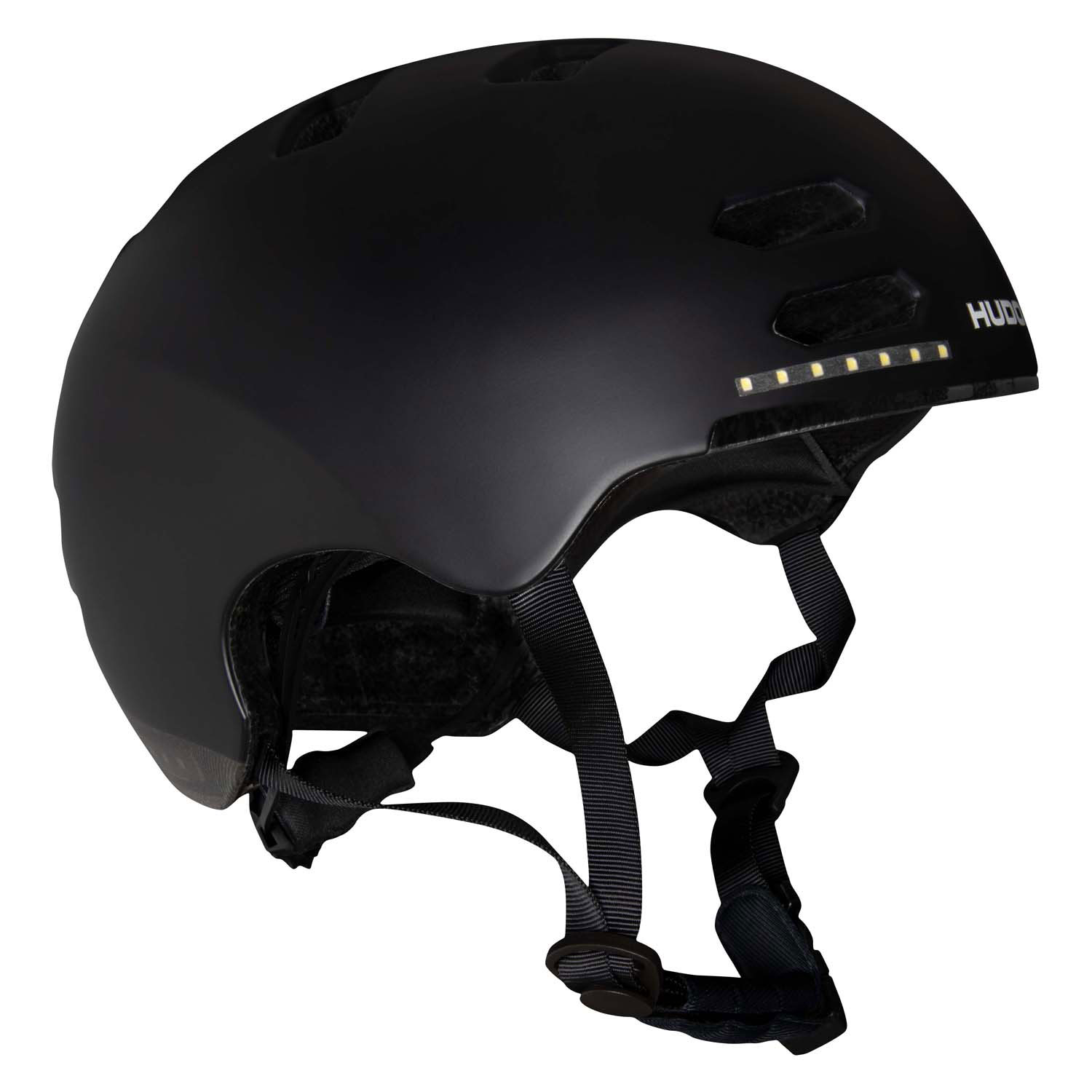 Hudora skaterhelm met kled en led zwart,