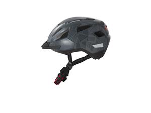 Crivit Kinderfietshelm met achterlicht (maat s grijs)