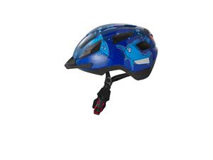 Crivit Kinderfietshelm met achterlicht (maat xs haai)