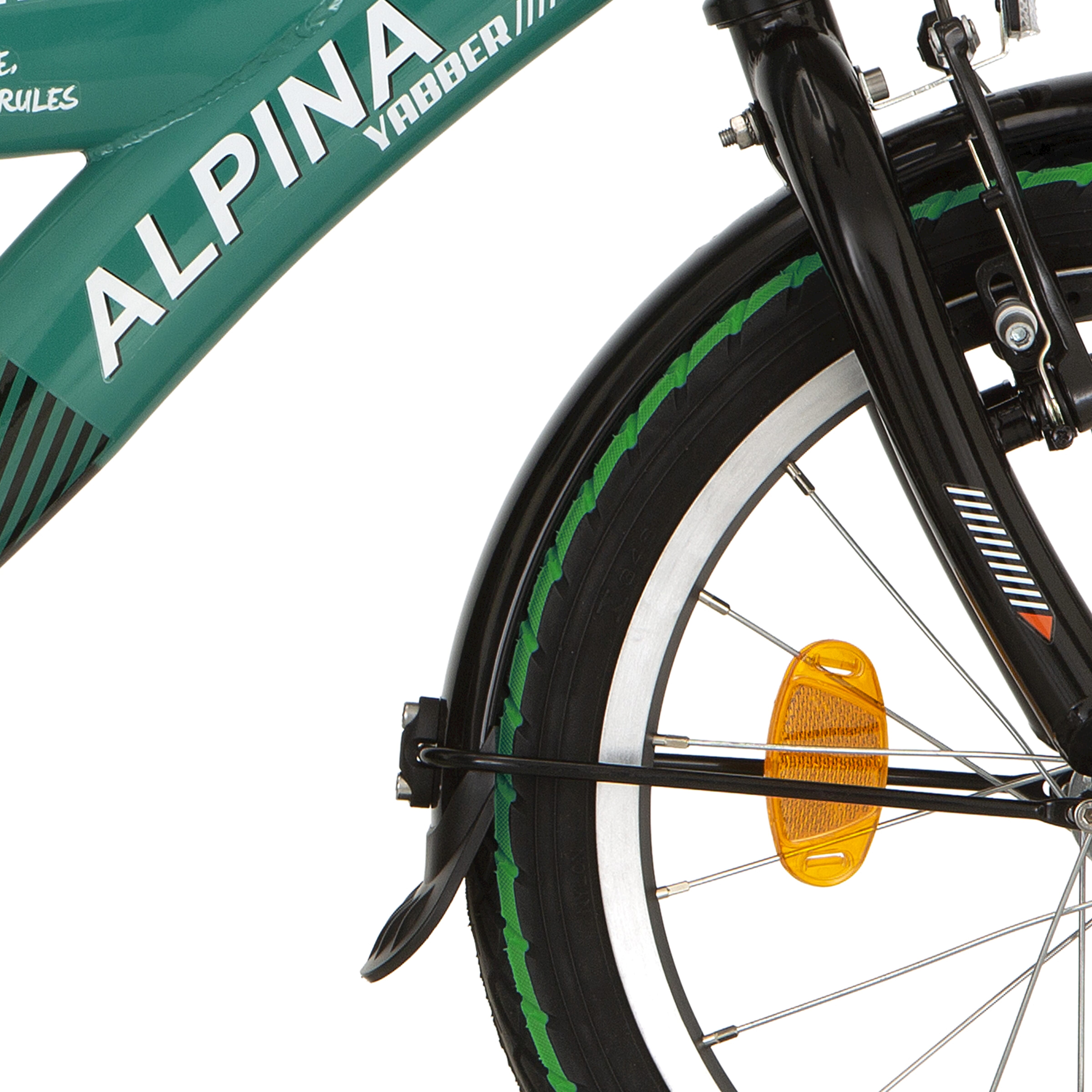 Alpina spatbord set + stang 16 yabber black matt