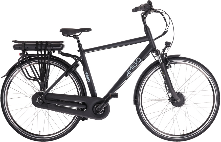 E Faro S2 28 Inch 53 cm Heren 7V Rollerbrake Matzwart