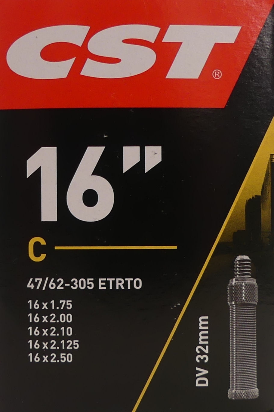 Cst binnenband dv3 16 inch 47/62-305 dv 32 mm 070302