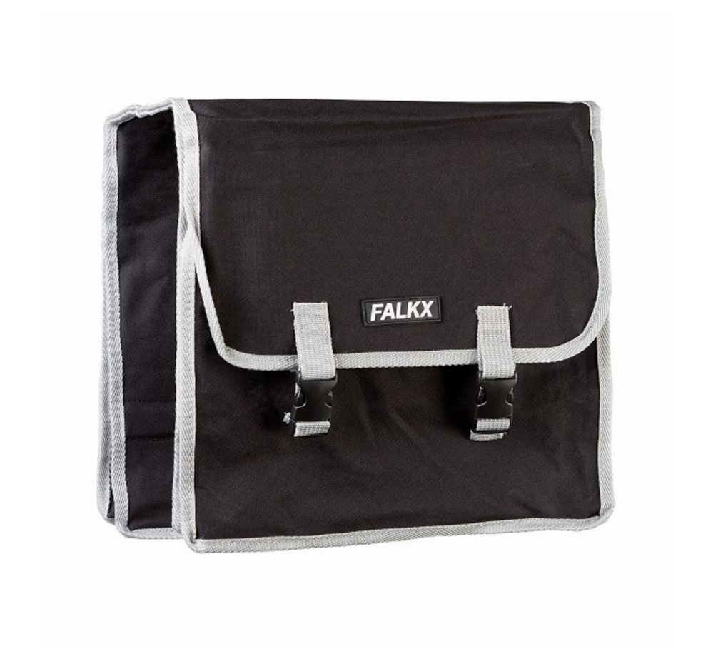 Falkx Dubbele Fietstas 22L Zwart