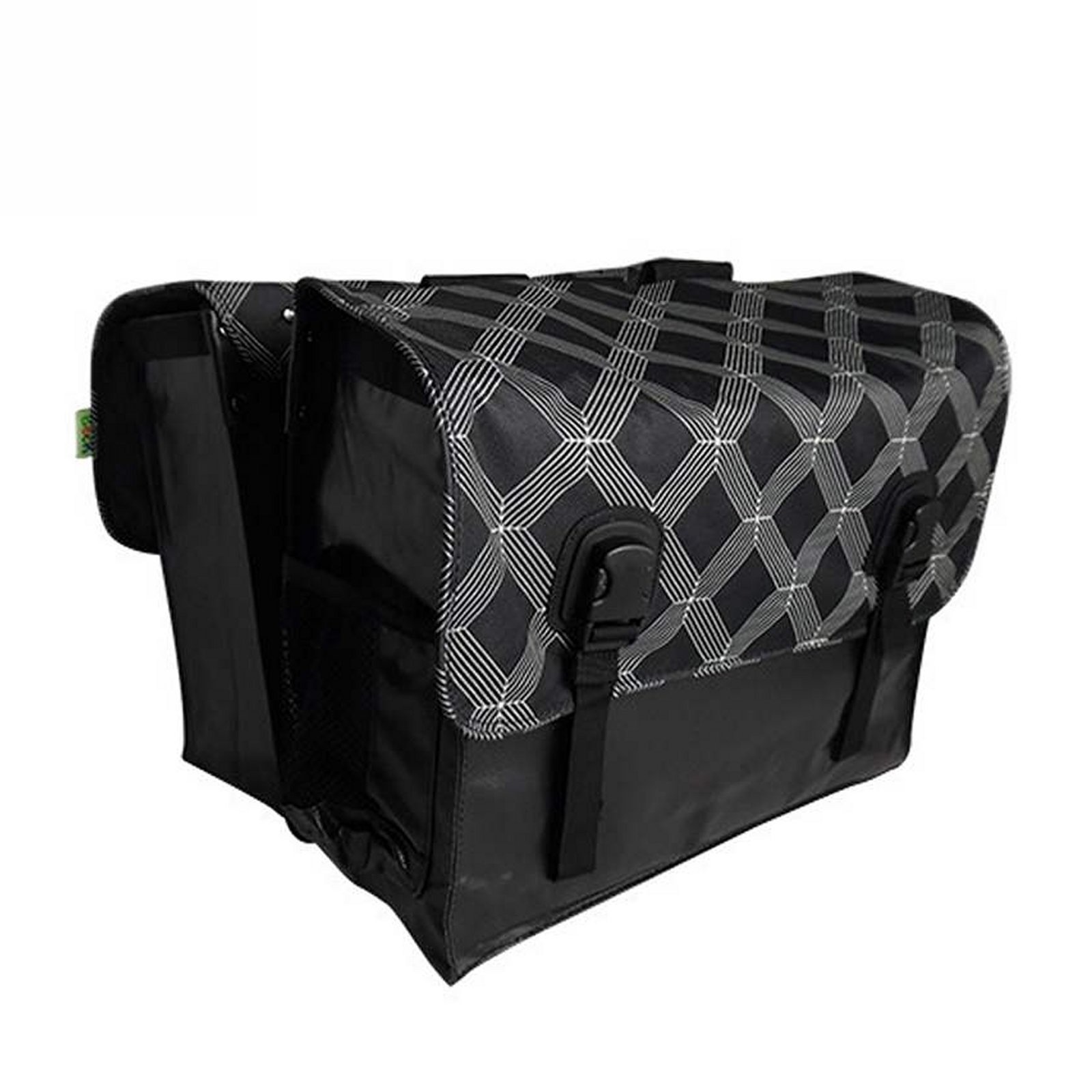 Beck Dubbele Fietstas Classic Black Diamonds