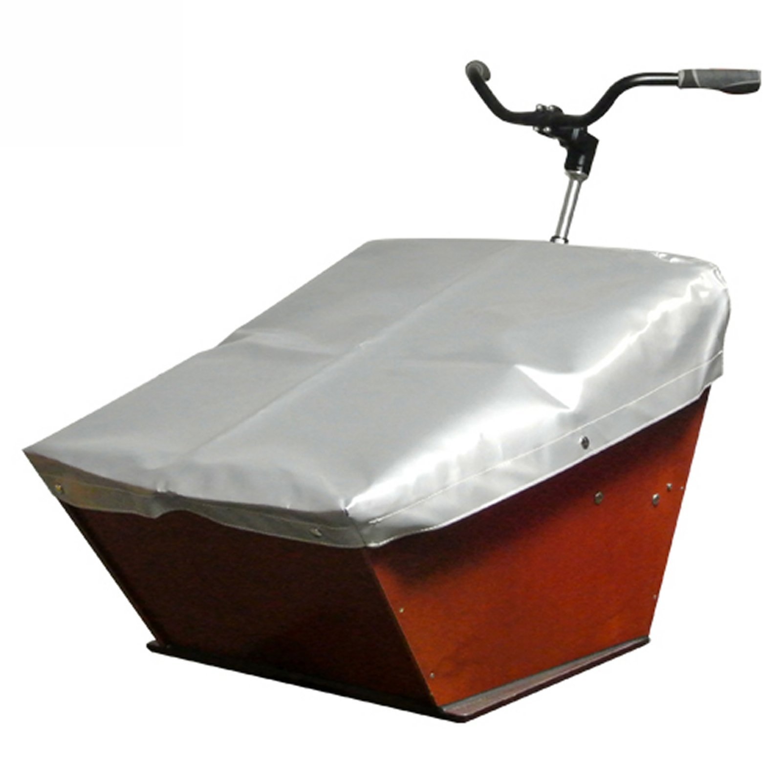 Dekzeil Bakfiets Kort Zilver