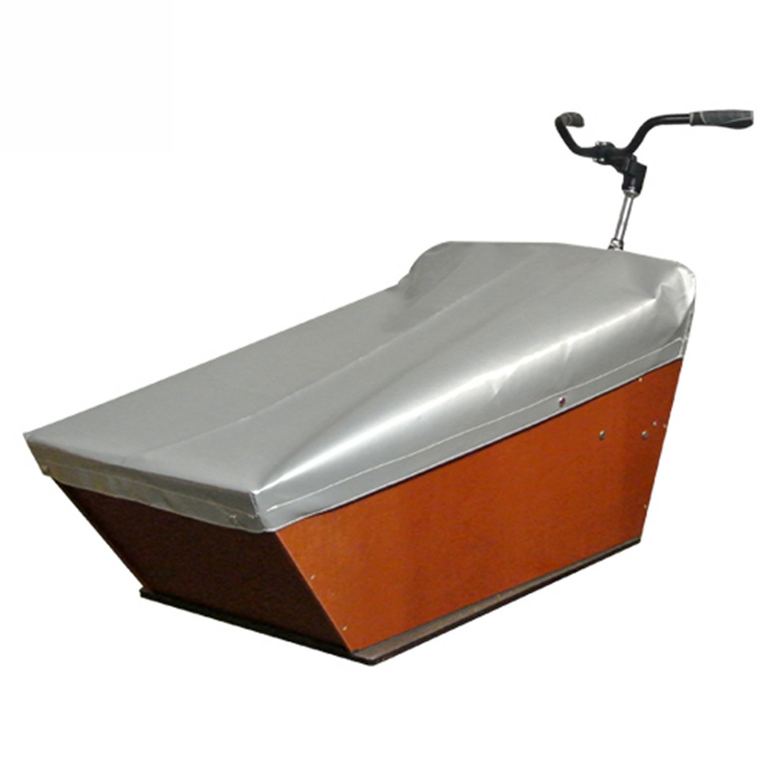 Dekzeil Bakfiets Lang Zilver