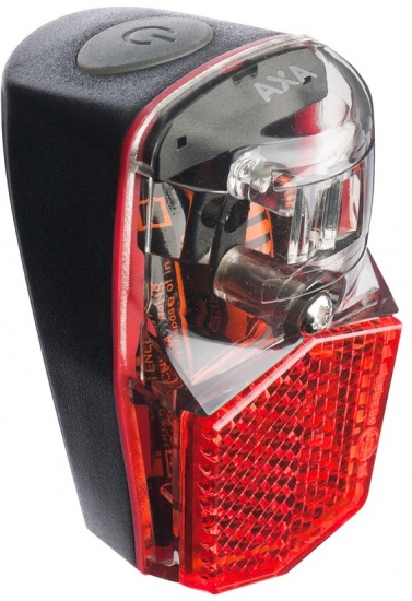 AXA Achterlicht Run Compact batterij LED 62 x 37 mm rood