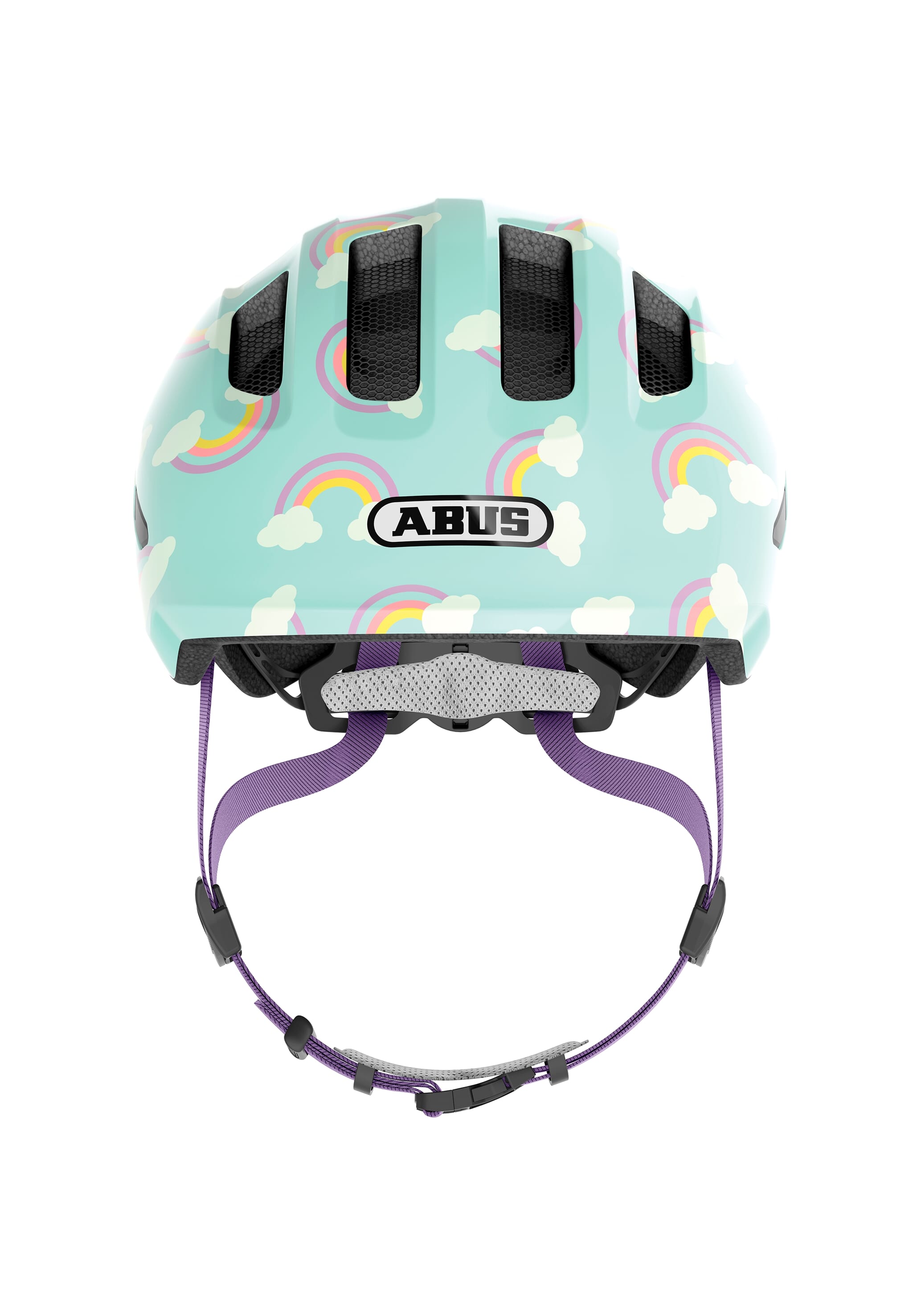 Abus helm smiley 3.0 led blue rainbow m 50-55cm