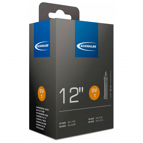 Schwalbe  12'' Binnenband Nr. 1 47/62-203 - Binnenband voor fiets, zwart