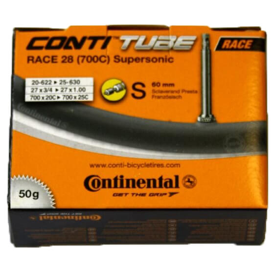Continental  Schlauch Race 28'' (SV60) Supersonic - Binnenband voor fiets, zwart