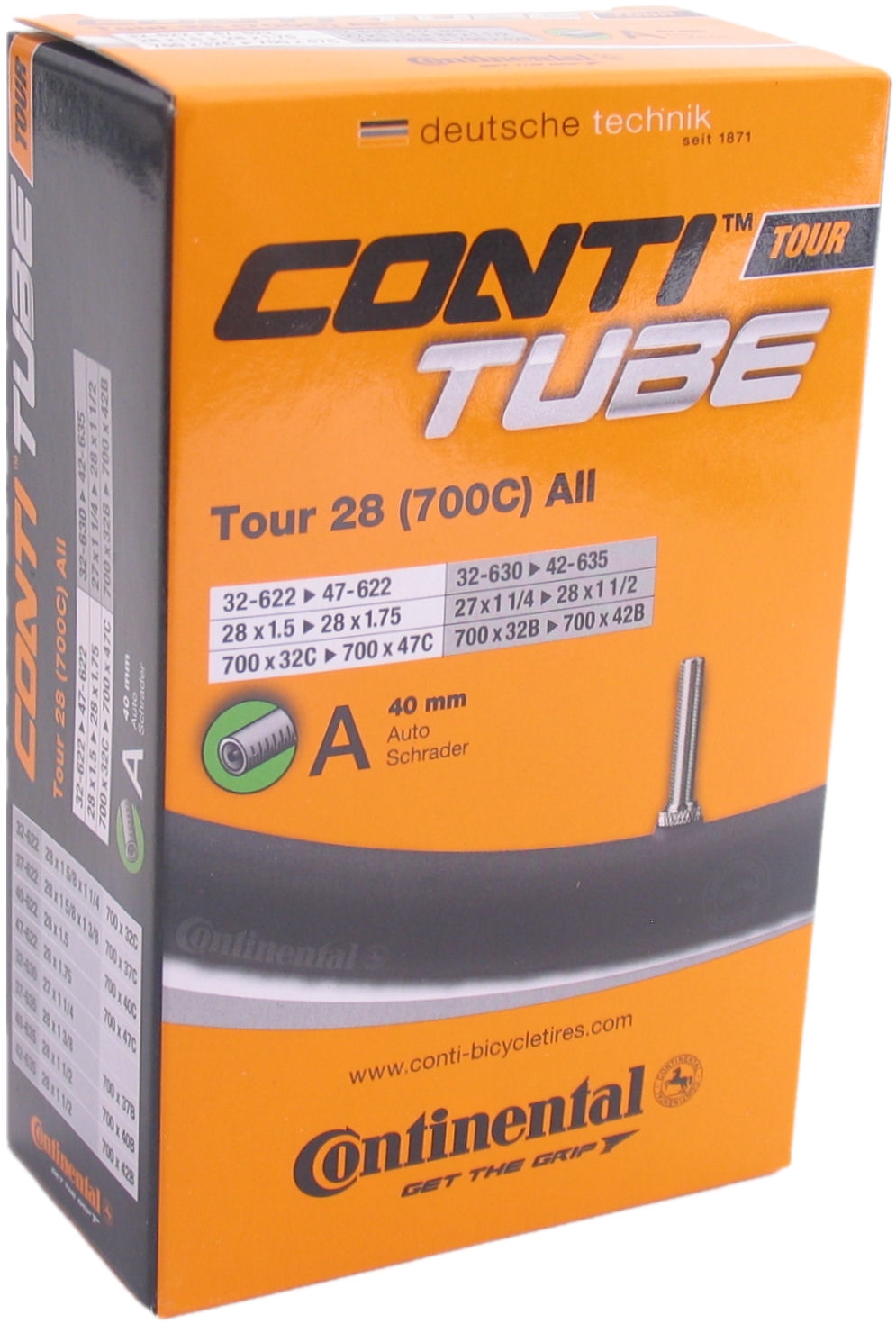 Continental binnenband tour all 28 inch (32-622/47-622) av 40mm