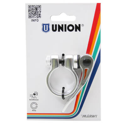 Marwi Union zadelpenklem met snelspanner 31.8 zilver